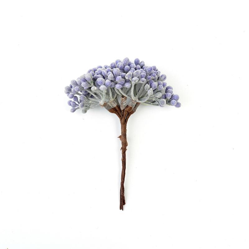 

6Pcs/Lot Artificial Flower Berries Stamens For Wedding Home Party Christmas Decorations DIY Bouquet Desktop Decoration Scrapbook фиолетовый