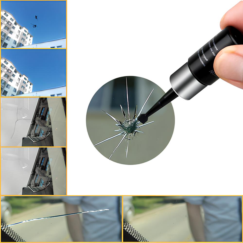 Car Windshield Cracked Repair Tool DIY Window Screen Kit Restoration Curing Glue Auto Glass Scratch Crack Restore No Trace