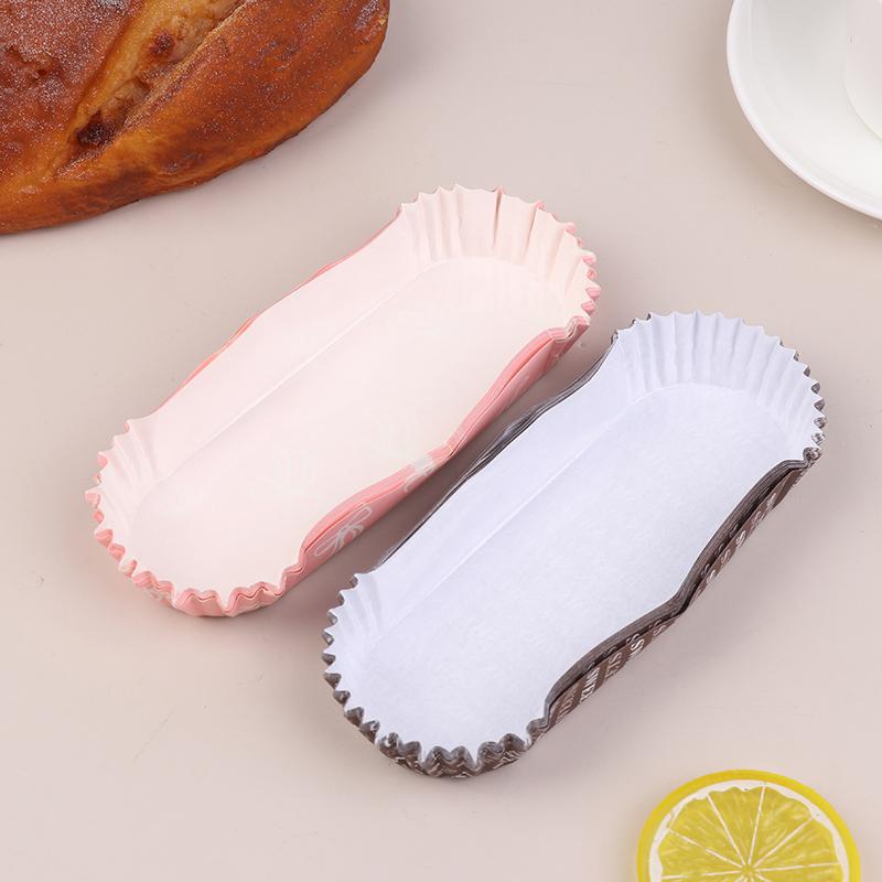 100 Stück Einweg-Muffin-Förmchen Fettabweisende Backförmchen Antihaft-Papier-Backförmchen Bootsform Kuchenpapier Muffin-Förmchen
