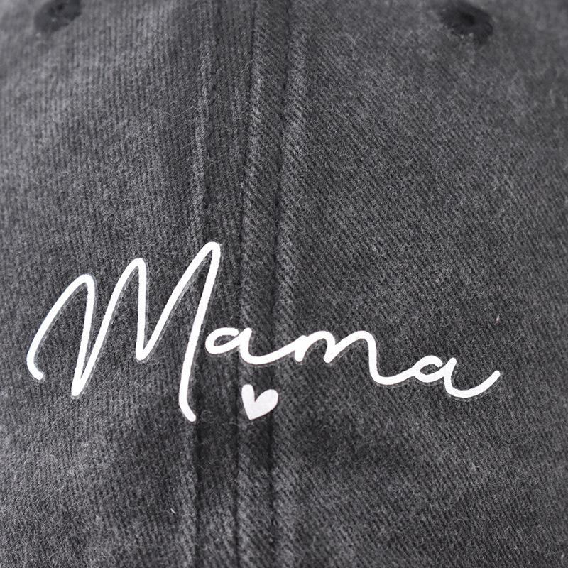 Spring Summer MAMA Embroidery Washed Cotton Baseball Caps Fashion Women Men Sport Visors Snapback Cap Breathable Outdoor Sun Hat
