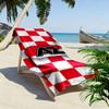 Red and White Checkered Towel Beach Towel Quick-drying for Travel Outdoor Sports Jogging Beach and Swimming