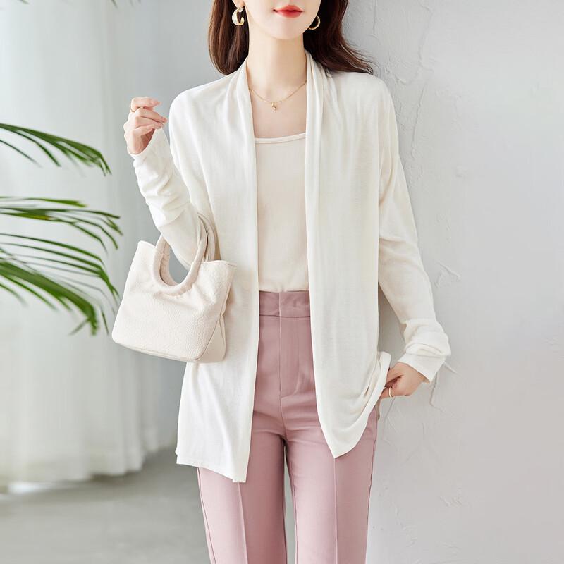 

Women s 100% Mulberry Silk Loose Fit Cardigan M