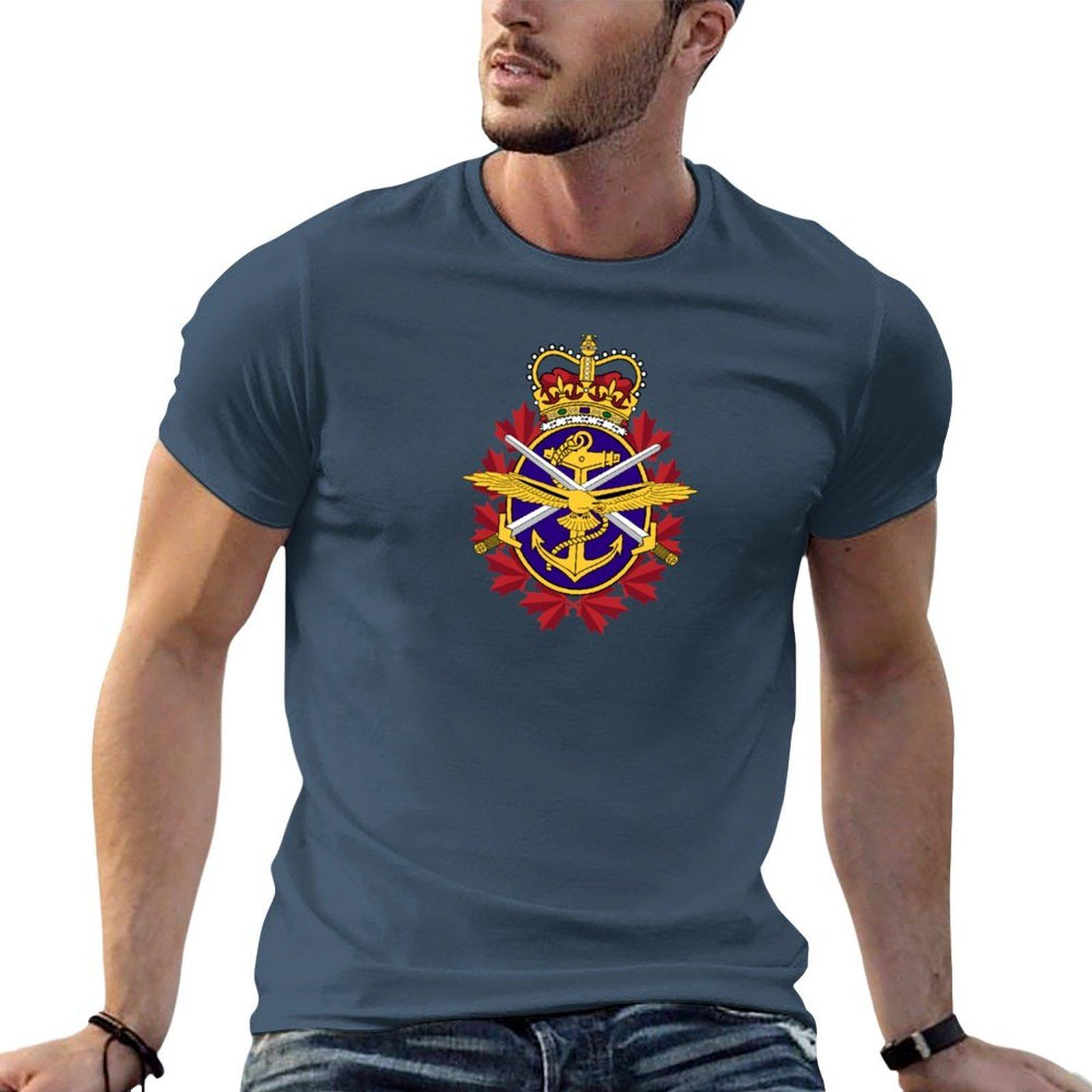 Canadian Armed Forces Coat Of Arms Flag Tshirt T Shirt For Unisex 100 Percent Cotton T Shirt Unisex Luxury Tshirt S