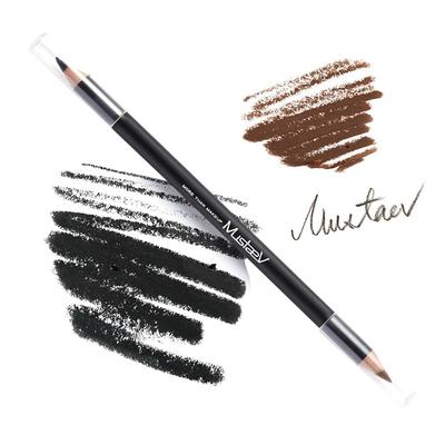 Mustaev Studio Çok Amaçlı Kalem Eyeliner 2g, siyah + kahverengi, 1 adet