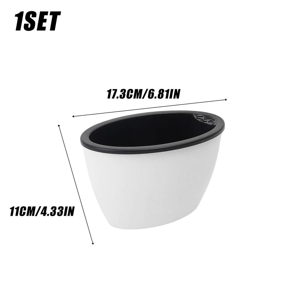 Self Watering Flower Pots Drainage Hole Plant Planters Clear Reservoir Saucer Breathable Root Protection Home Garden Accessories