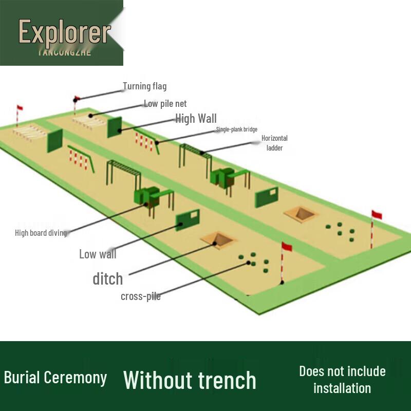 Explorer 400m Buried Obstacle Course Training Set
