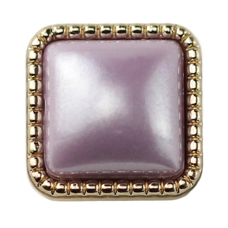 Čtvercový taiwanský diamantový kovový knoflík Koš Vlněný kardigan Dekorativní doplňek Knoflík