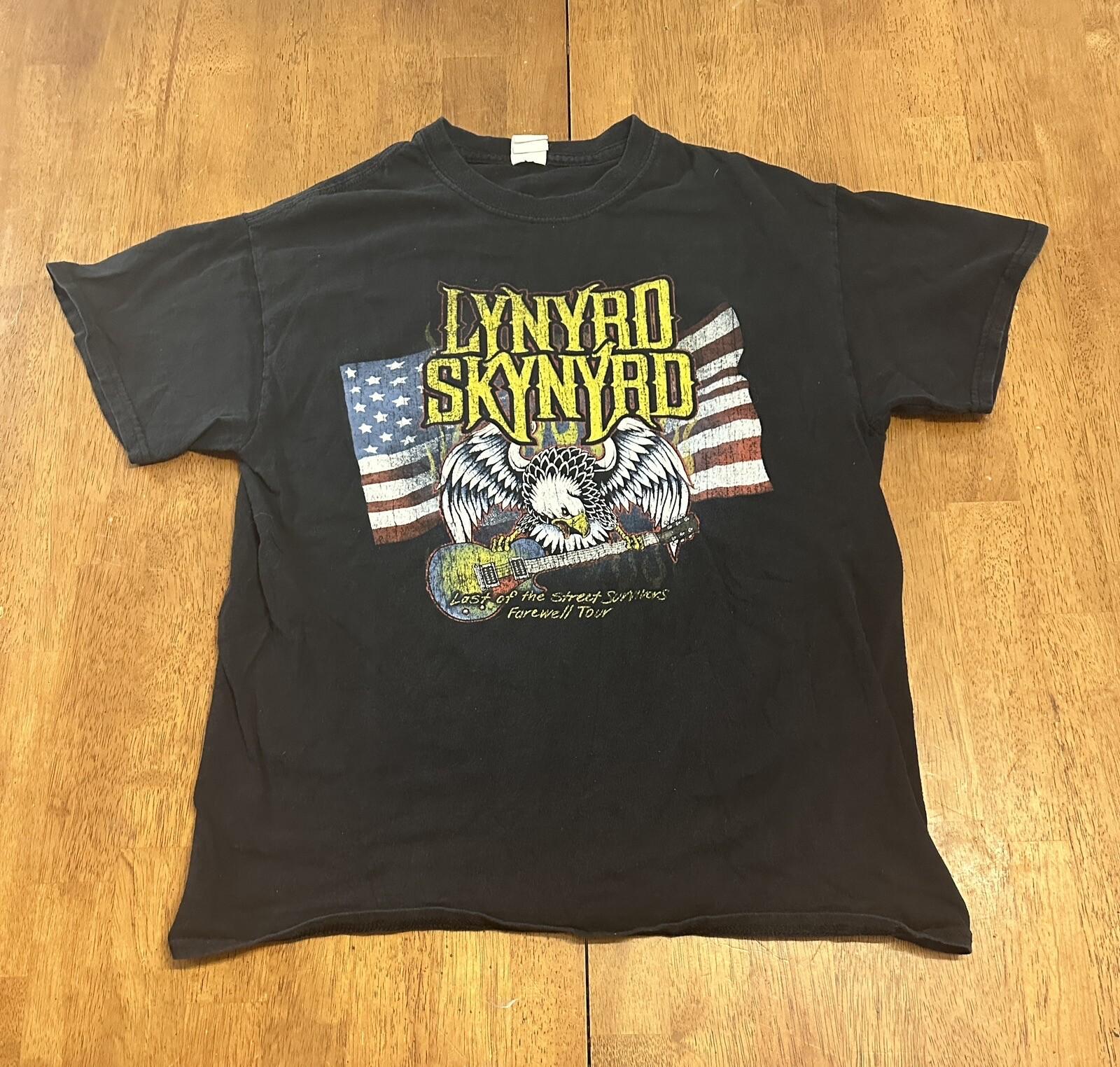 Lynyrd Skynyrd Last Of The Street Survivors Tour T Shirt Medium Farewell Unisex T-Shirt S