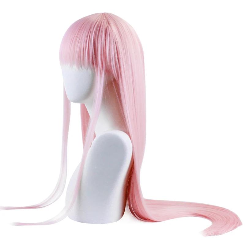 Fun and Beauty Hair Animation Darling In Otherwise Two Long Wigs Role Playing Pink Cos Wig