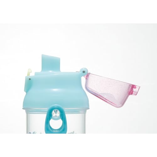 Skater Water Bottle 480ml Disney Ariel 24 Plastic Clear Bottle for Children Made in Japan PSB5TR-A