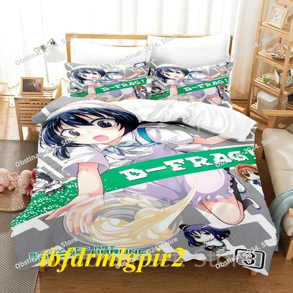 3d Print Anime D-Frag! Bedding Set Duvet Cover Comforter Bed Set Quilt Cover Pillowcase King Queen Twin Size Boys Girls Adult