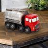 Resin Oil Tanker Truck Piggy Bank - Collectible Home Decoration Miniature Saving Bank Money Box Desktop Decor Toy Gift