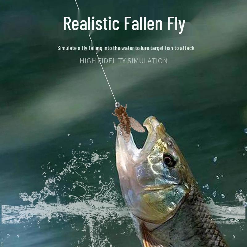 Fly Fishing Rig: Hook Set, Line, Lures, Soft Minnow Bait, Micro Fake Fish Bait