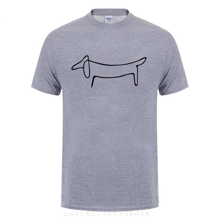 Cool Simple Dachshund Dog Chihuahua Dog Dog Printed T Shirt For Unisex Male Short Sleeve Cotton Casual Funny Crew Tshirt
