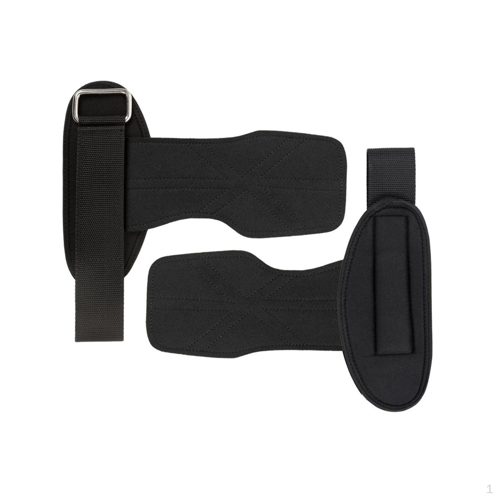 

Подъемные ремни Силовые крюки Нескользящие Износостойкие Защита ладоней Тяжелая атлетика чёрный