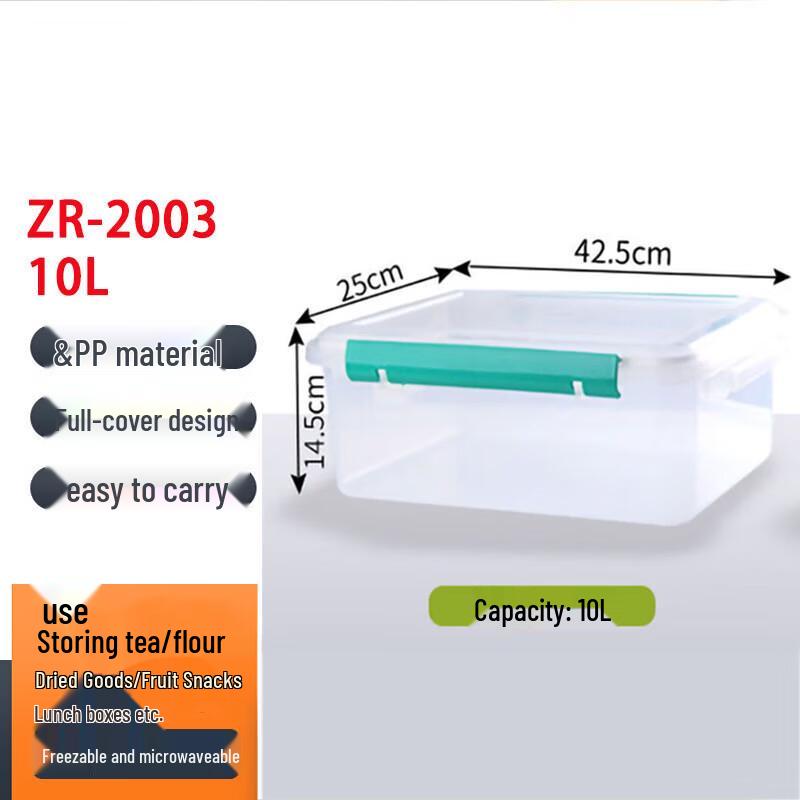 Zhongran PP Transparent Rectangular Freezer-Safe Food Storage Box