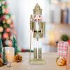 Wooden Nutcracker Soldier Christmas Decoration Classic Handcrafted Desktop Nutcracker Decor Festive Holiday Table Centerpiece