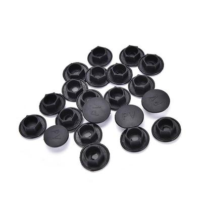 20Pcs Schwarz Hex Buchse Allen Bolt Schraube Mutter Hexagon Kopf Abdeckung Kappe Protector