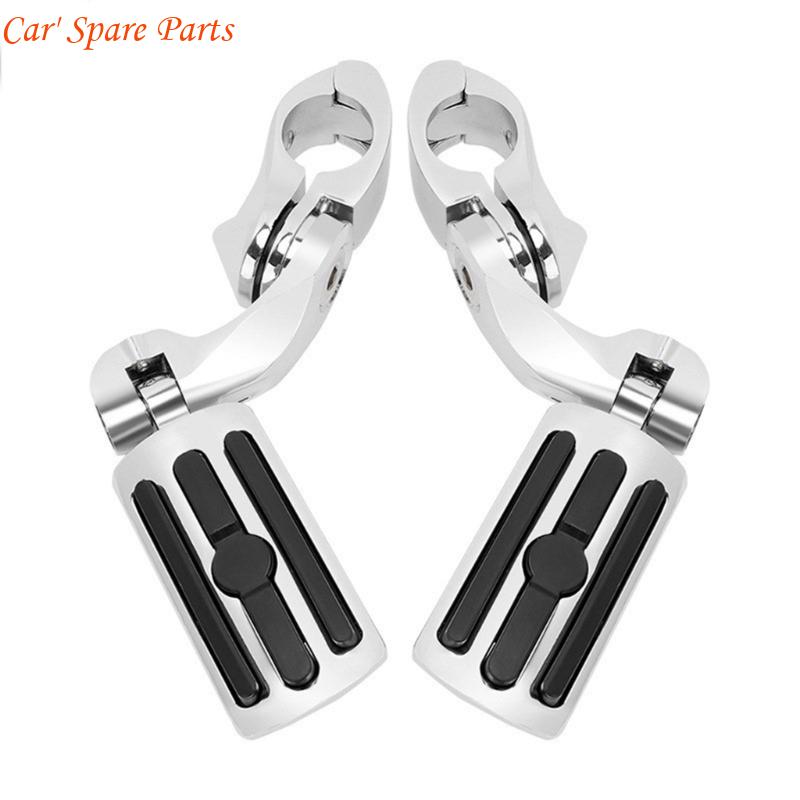 Y4UA Motorcycle Highway Pegs 1.25" Engine Fitment set for Relaxed ridings Position