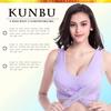 Women Cross Front Side Buckle Push Up Lace Wireless Brassiere Bra Underwear for Yoga