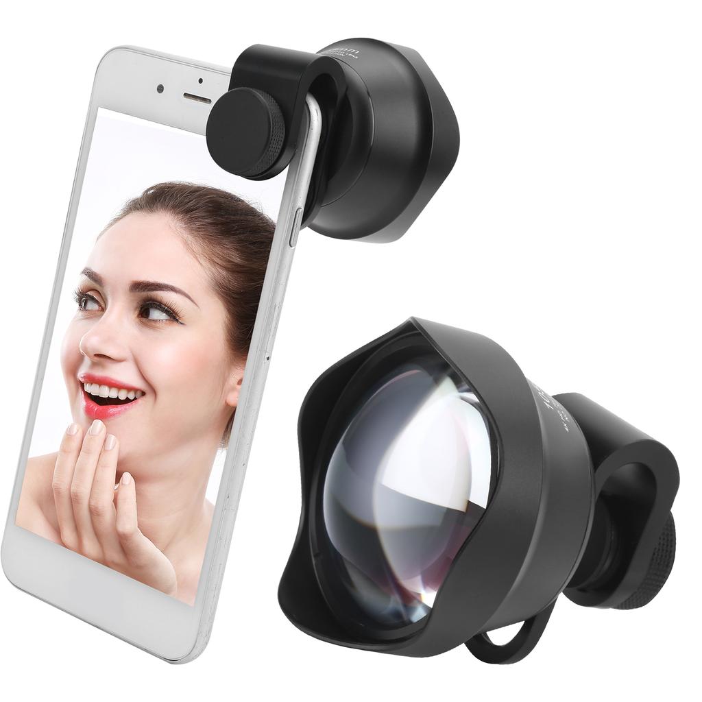105mm Phone Telephoto Portrait Lens External Aspherical Portrait Lens for Phones IOS Pad