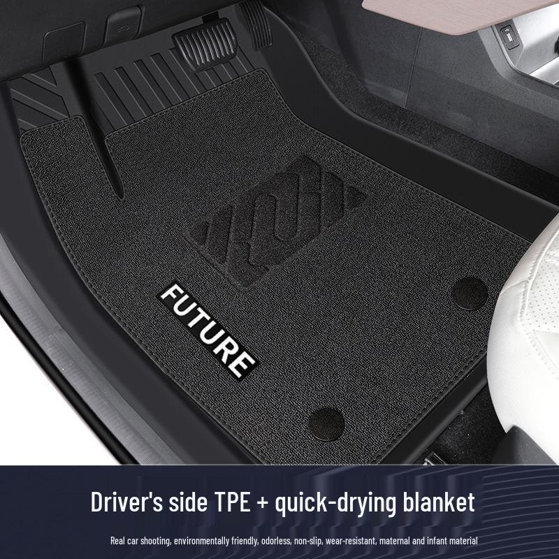 TPE Floor Mats for Skoda Kodiaq - 7-Seater, Surround Design, All-Weather Protection.