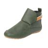 Women's Short Shoes Fashion Casual Flat Solid Color Leather Outerwear Ankle Boots Flat Boots for Women Toe