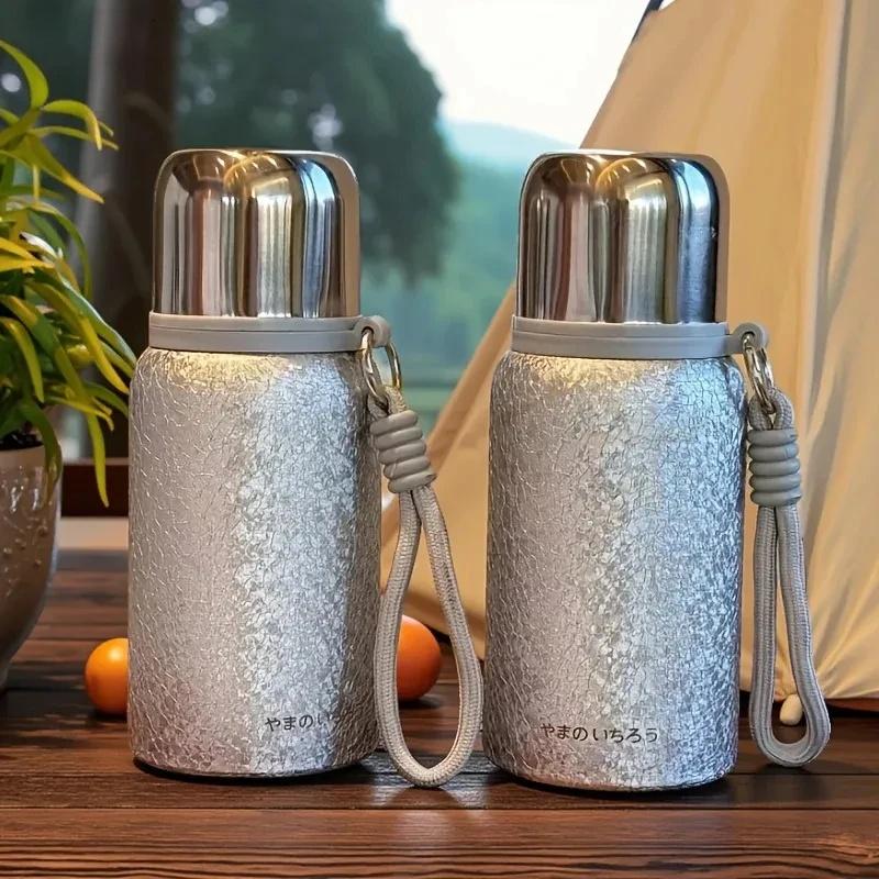 400ML Titanium Coated Insulated Tea Bottle - Dual Layer Tea Infuser for Health Brewing Loose Leaf Tea Gift Cup