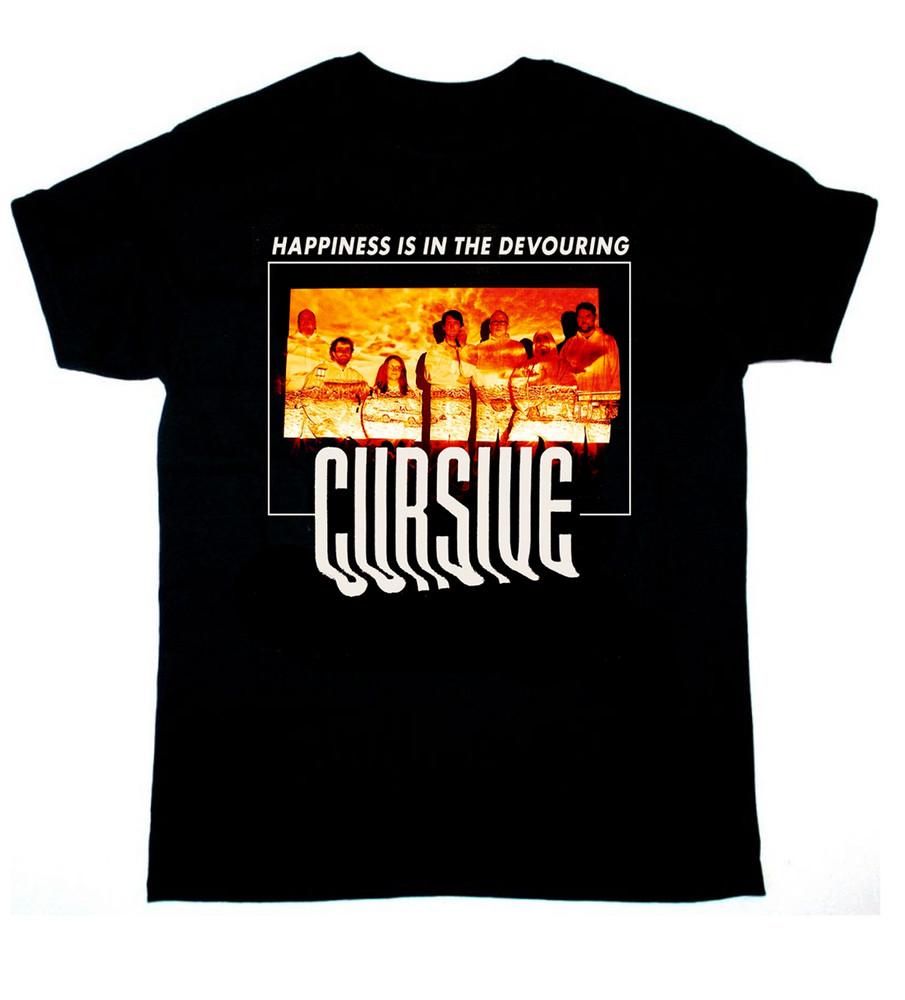 Cursive Band 2025 Tour Short Sleeve Cotton Black T-Shirt TT71 Unisex T-Shirt L