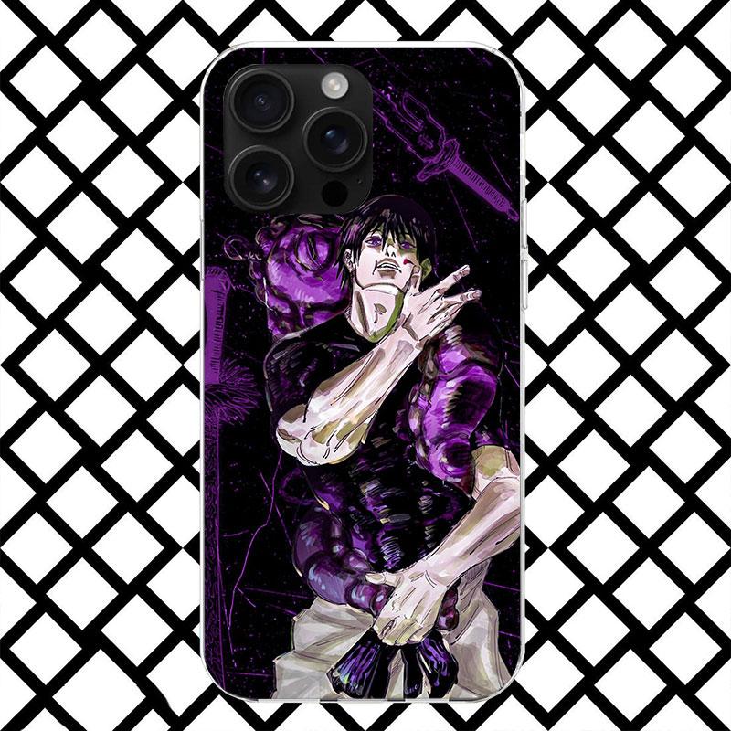 Kaisen J-Jujutsu Fushiguro Toji Handyhülle für iPhone 17 Air 16 16E 15 14 Plus 13 Mini 12 11 Pro Max 7 8 + SE 2020 Weiche Hülle Fu