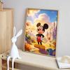 Disney Mickey Mouse and Friends castle landscape oil painting handmade painting art kit mosaic diy home decoration gift