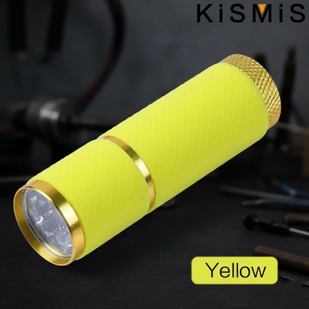 

Portable Silicone Nail Tools Set with LED UV Lamp Mini Nail Dryer for Salon Quality Manicure at Home жовтий