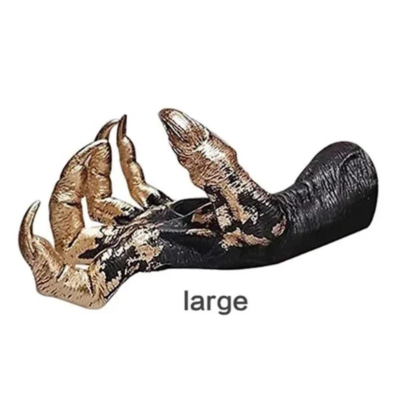 Creative Shape Crafts Witch Hand Wall Hanging Statue Resin Aesthetic Art Sculpture Halloween Decor Jewelry Display Rack Hanger