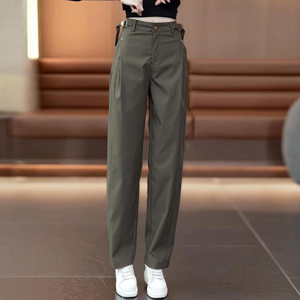 Women's Plus Velvet Thickened Workwear Pants - Winter/Spring Casual Long Pants 2025 New Style