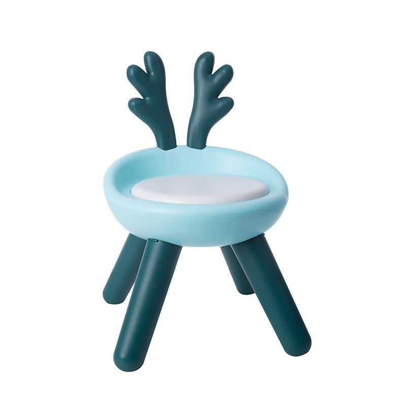 Children's Cute Squeaky Stool with Backrest - Ideal for Dining, Play, and Kindergarten