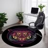 1pc Tiger Mandala Office Round Area Rug, Under Office Chairs Bedroom Living Room Home Decor, Room Deco, Available In Various Sizes