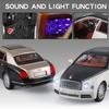 Diecast 1/24 Maßstab Bentley Mulsanne Legierungsmodellauto Sammlerfahrzeug Simulation Sound & Licht Metall Spielzeugauto Spielzeug für Kinder Geschenk