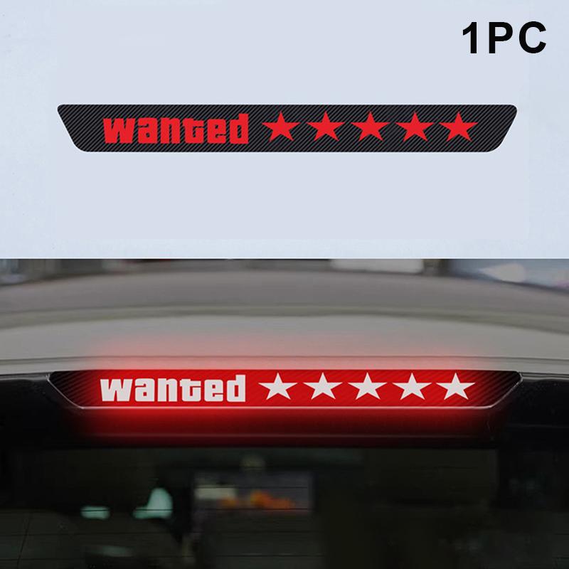 Eye-Catching Car High-Mounted Brake Light Sticker, Projection Light Translucent Film Eye Pattern, Suitable For All Car Models
