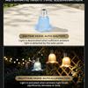 Solar Tulip Outdoor String Lights Flower Small Waterproof Fairy Light Garden Decorative Outside  Auto-On off(Mixed*3,Warm Light)
