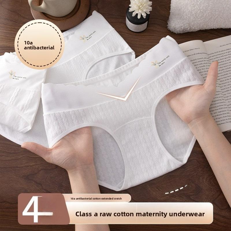 Damen Baumwolle Frühling und Herbst Niedrige Taille Stützend Schwangere Nachgeburt Panties