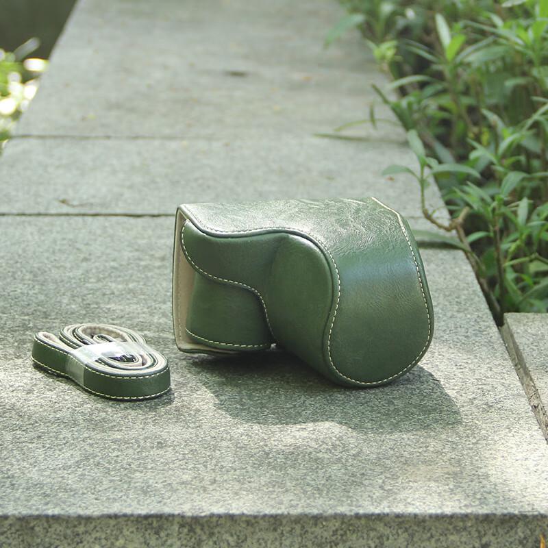 WEZHO Retro Green Camera Bag for Sony A6300 A6100 A6400