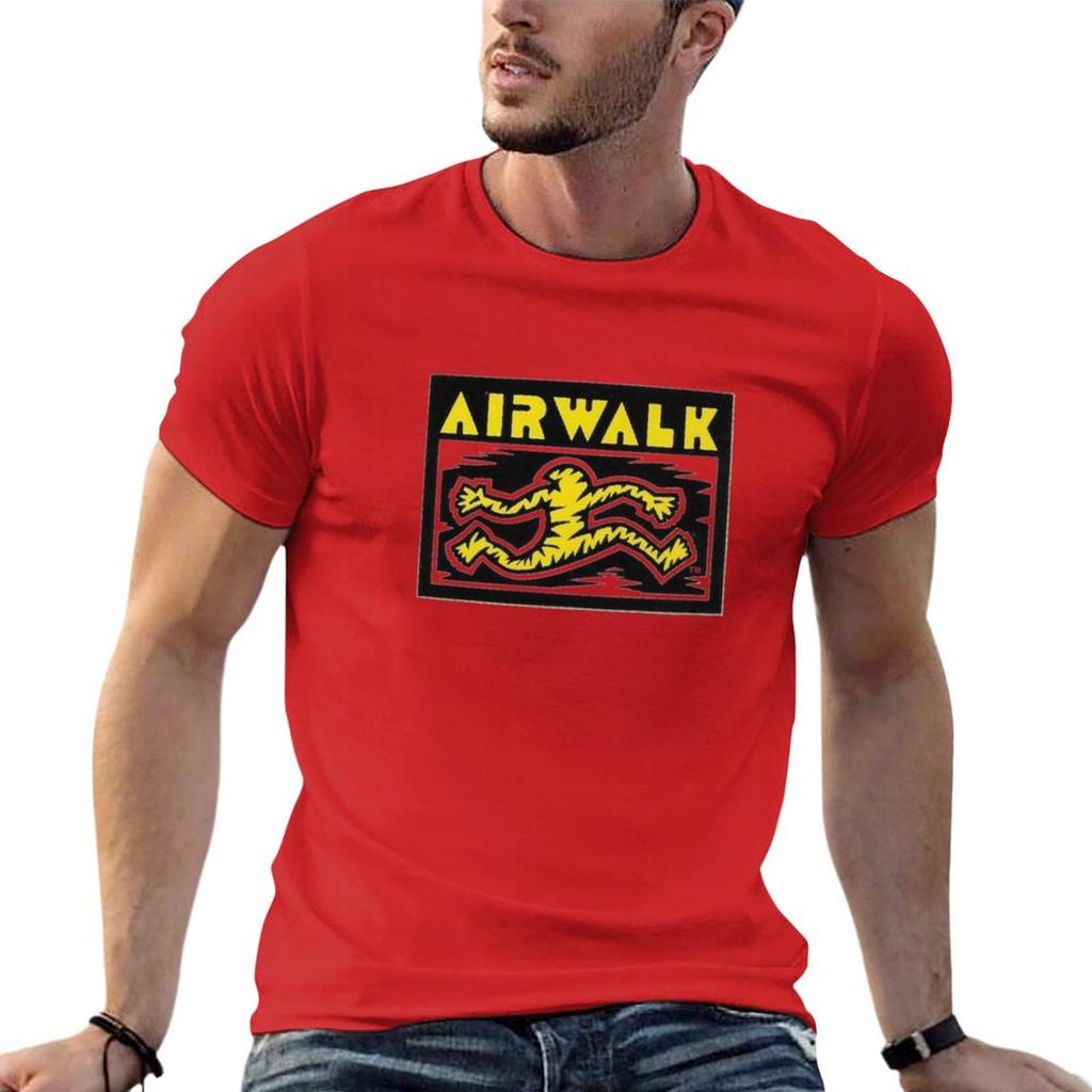 Nuovo Running Man, Airwalk Shoes T-shirt per Skateboard Design. T-shirt top carini t-shirt personalizzate t-shirt grafiche t-shirt da uomo alte