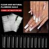 Extras Long C Curves False Nail Tips,Acrylic Fake Nail Tips French Nail Tip Half Cover Square/Full Cover Almond Nail Tip