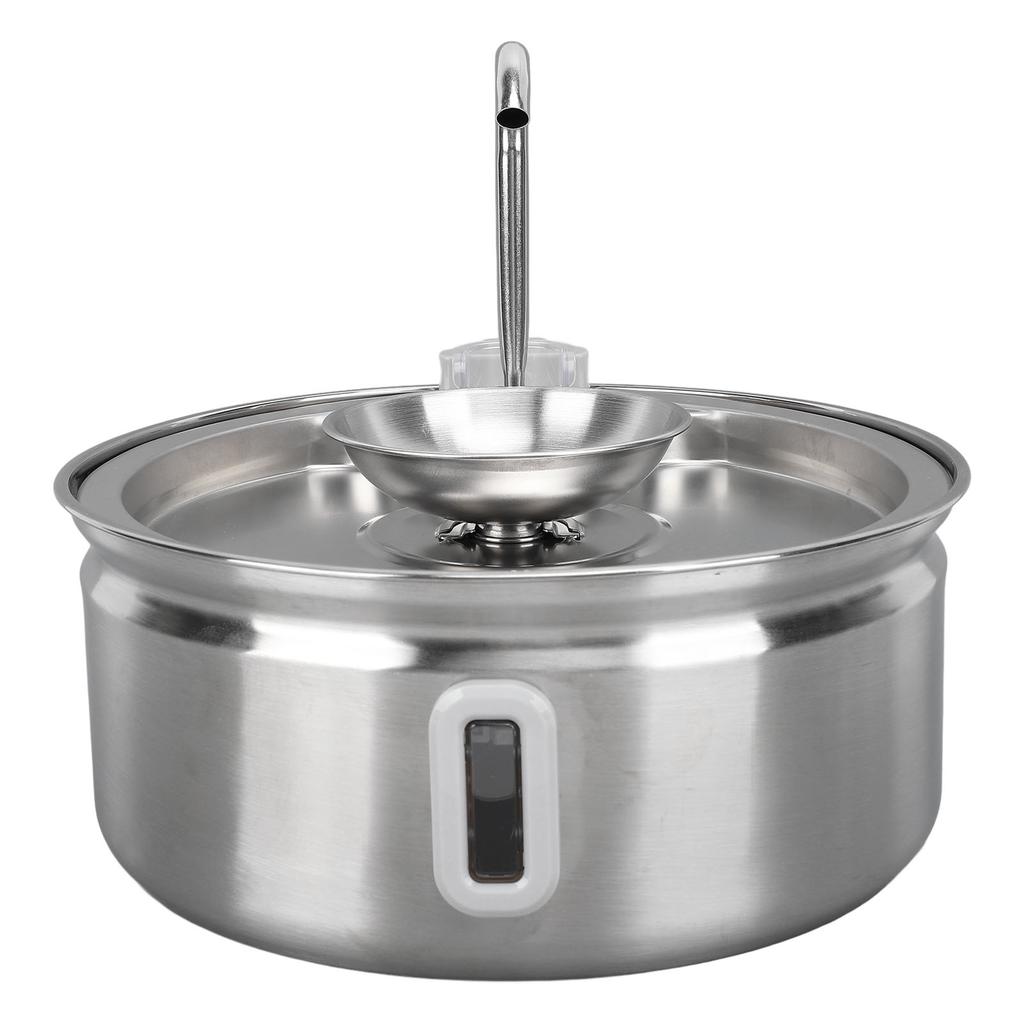 Cat Water Fountain Stainless Steel 3.2L Automatic Circulation Pet Drinking Dispenser Quiet Dog Drink