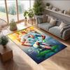 Tappeto in Flanella Stampato Erling Haaland Antiscivolo Morbido Poliestere Tappeto per Pavimento Tappetino Decorativo da Interno per Camera da Letto Soggiorno Divano