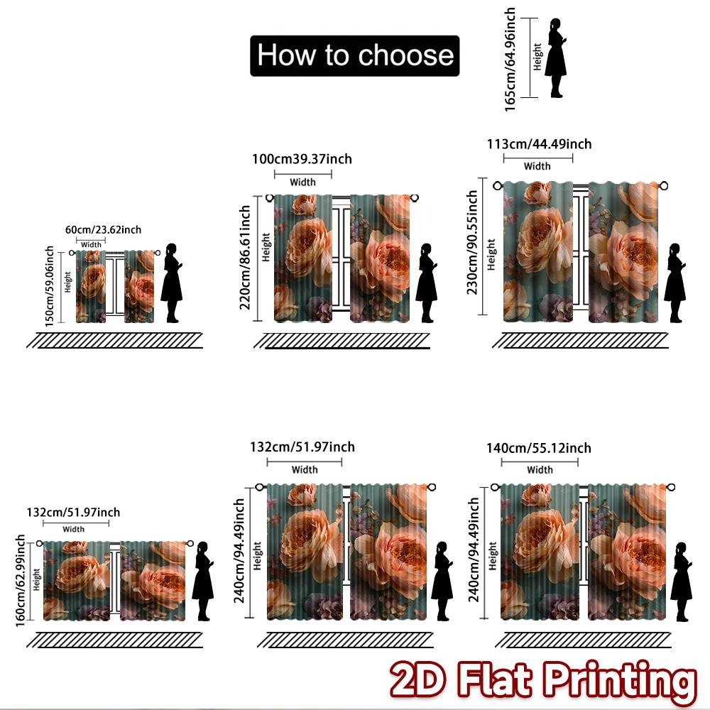 2D Flat Photography Backdrop Photography Banner Floral Blossoms 100% Polyester Family Party Decoration Perfect for Suitable
