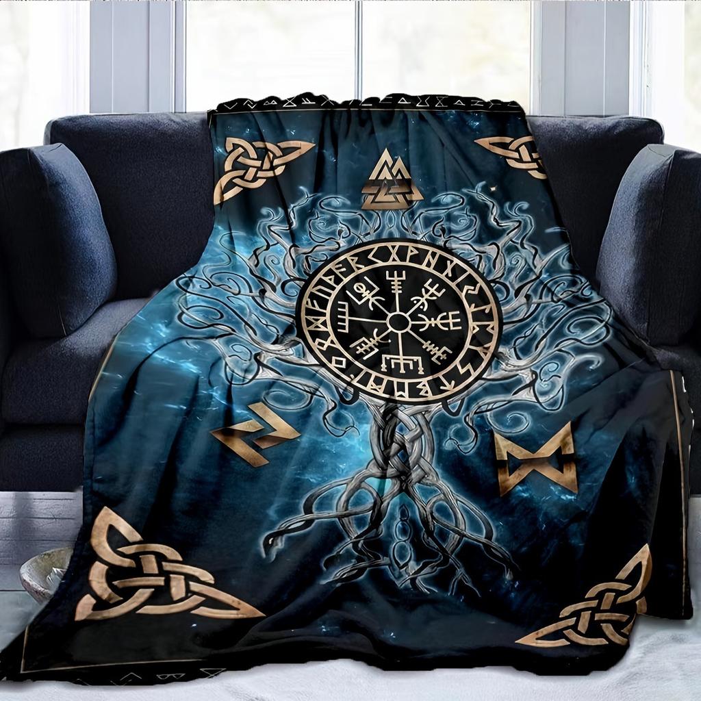 Blanket Tree Of Life Printed Blanket Soft Four Seasons Sofa Blanket