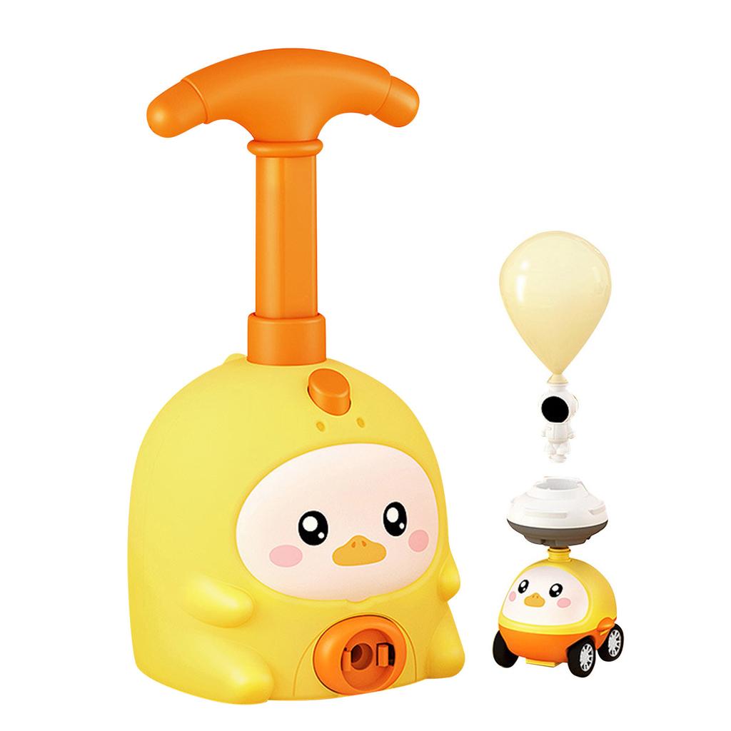 Balloons Powered Car, Kids Inertial Power Ball Car With Power Launchers Toy Set Aerodynamic Cars