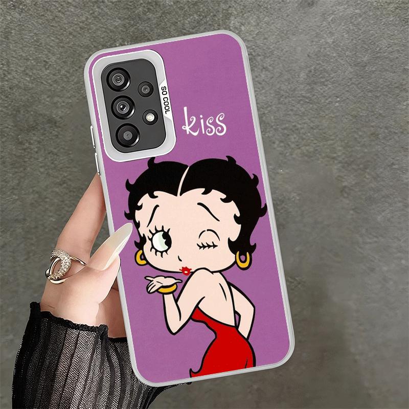 B-Bettys B-Boops Girl Soft Phone Case for Samsung A17 A16 A15 A14 A13 A57 A56 A55 A54 A53 A37 A36 A35 A34 A33 A26 A25 A24 A23 A5