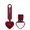 Boarding Pass Love Shape PU Luggage Tag Airplane Suitcase Tag Information Card  Men